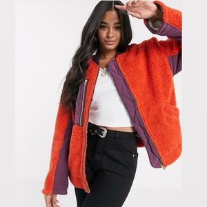 Free People Rivington Sherpa Jacket size Small NWT